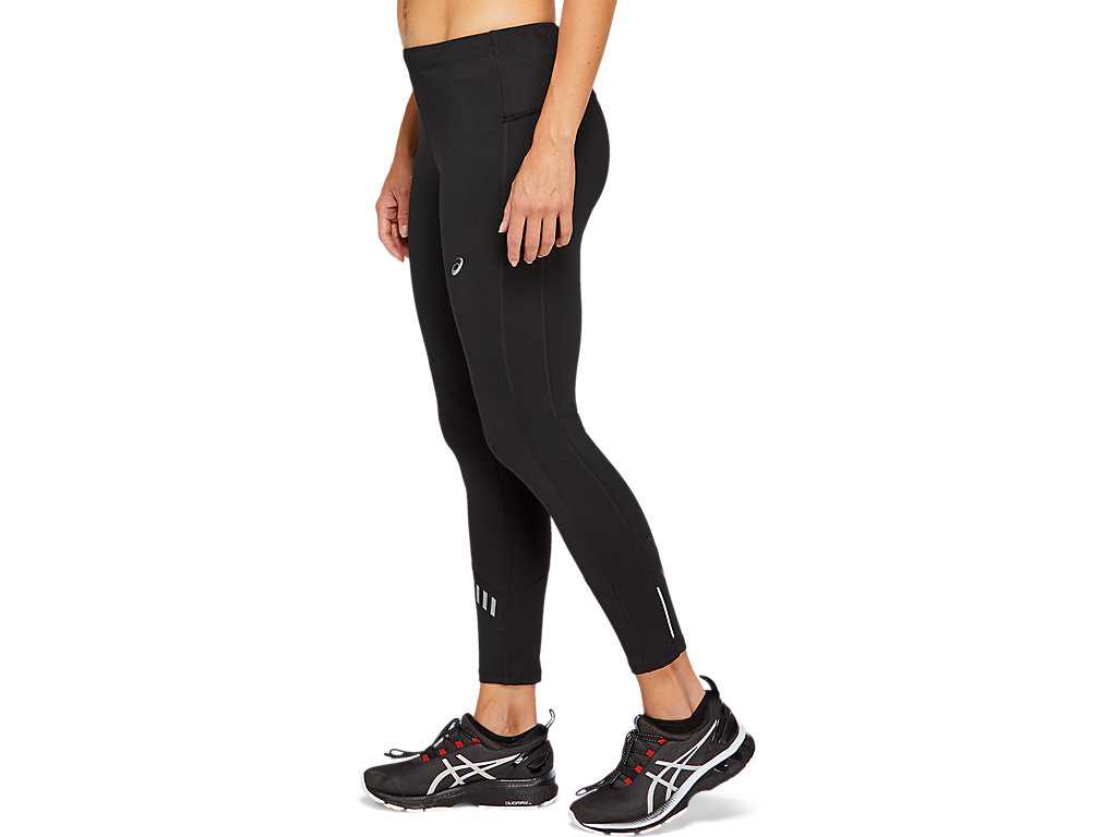 Legginsy Damskie Asics Lite-show Czarne Jasny Szare | 51840-UVDA