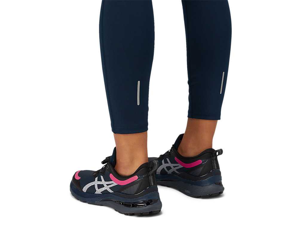 Legginsy Damskie Asics Lite-show Niebieskie | 06732-GDFS