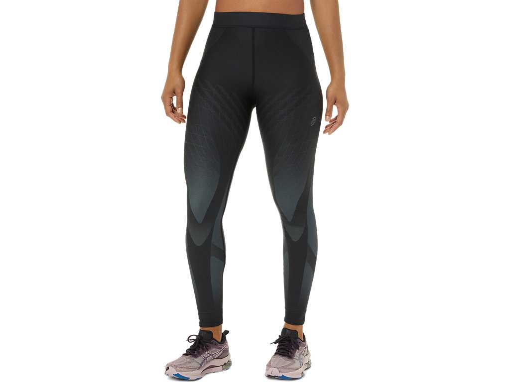 Legginsy Damskie Asics Metarun Czarne | 79453-EYZC