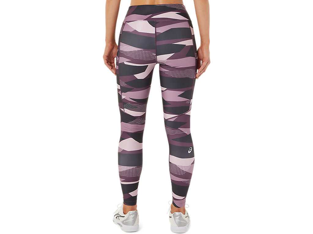 Legginsy Damskie Asics New Strong 92 Printed Różowe | 31264-QWZX