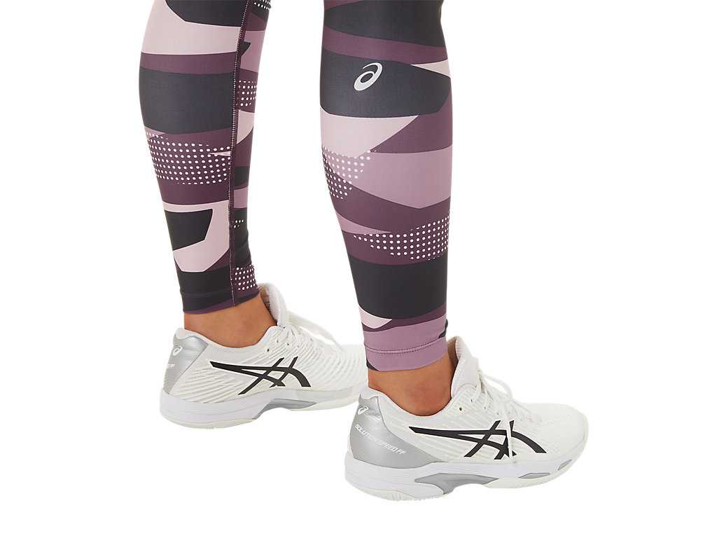 Legginsy Damskie Asics New Strong 92 Printed Różowe | 31264-QWZX