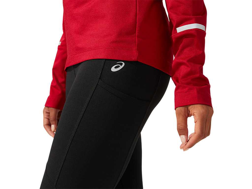 Legginsy Damskie Asics Performance Pocket Czarne | 25831-ZRPA