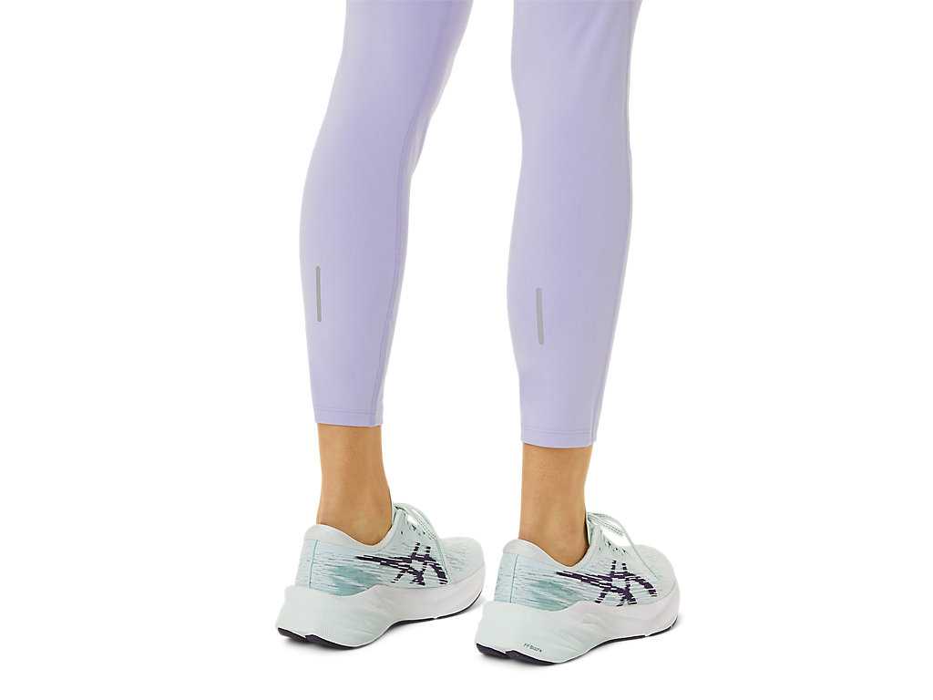 Legginsy Damskie Asics Race High Stanem Fioletowe | 03769-JLTI