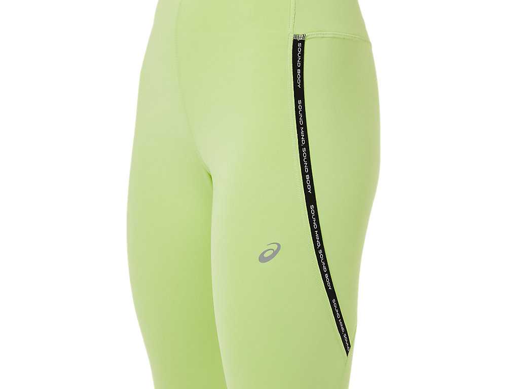 Legginsy Damskie Asics Race High Stanem Głęboka Zielone | 45298-WLSA