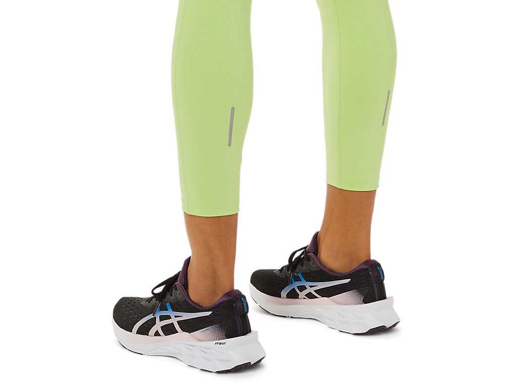 Legginsy Damskie Asics Race High Stanem Głęboka Zielone | 45298-WLSA