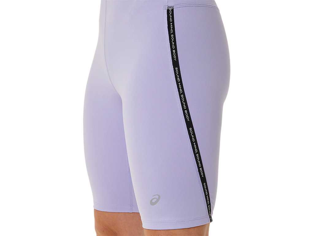 Legginsy Damskie Asics Race Sprinter Fioletowe | 67853-OGMX