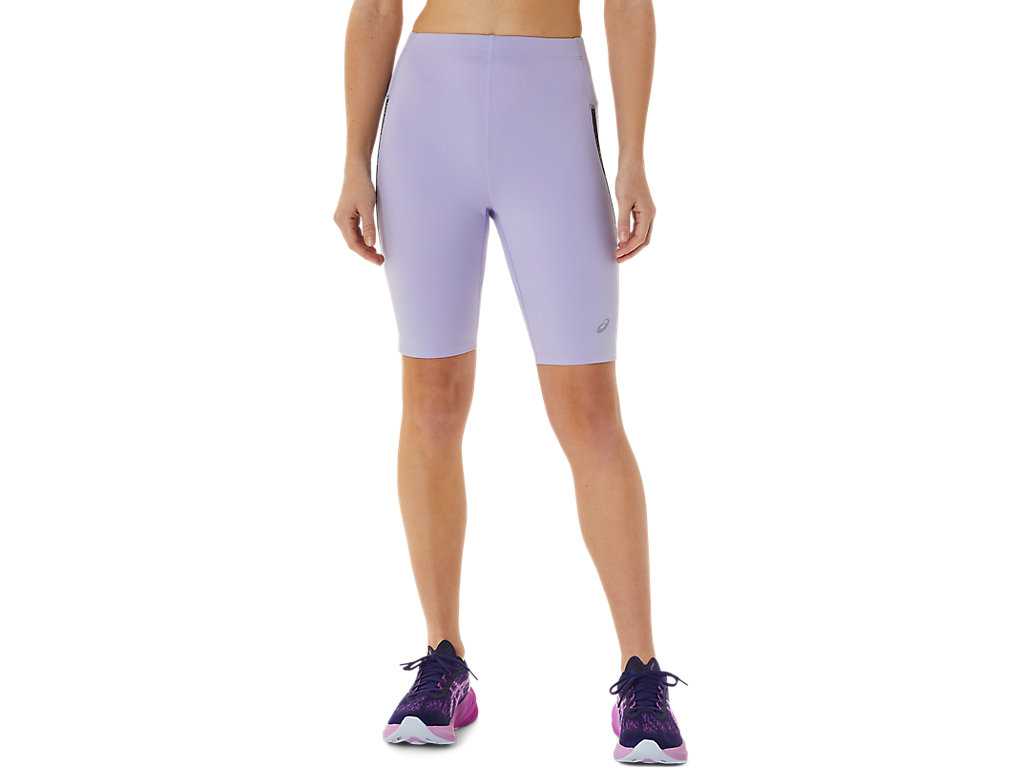 Legginsy Damskie Asics Race Sprinter Fioletowe | 67853-OGMX