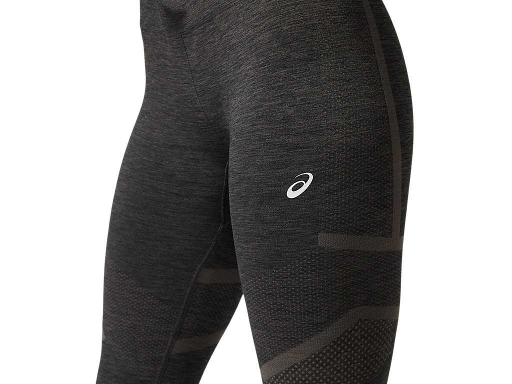 Legginsy Damskie Asics Seamless Czarne Jasny Szare | 62435-BCSD