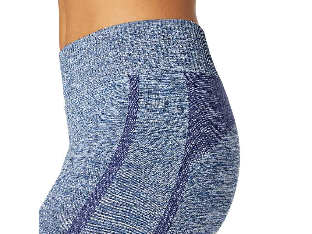 Legginsy Damskie Asics Seamless Niebieskie | 84057-TZNL