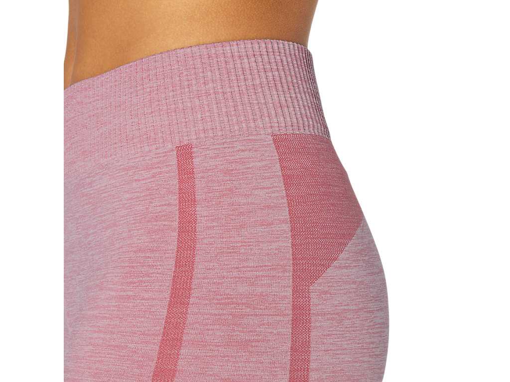 Legginsy Damskie Asics Seamless Różowe | 37496-KFJS