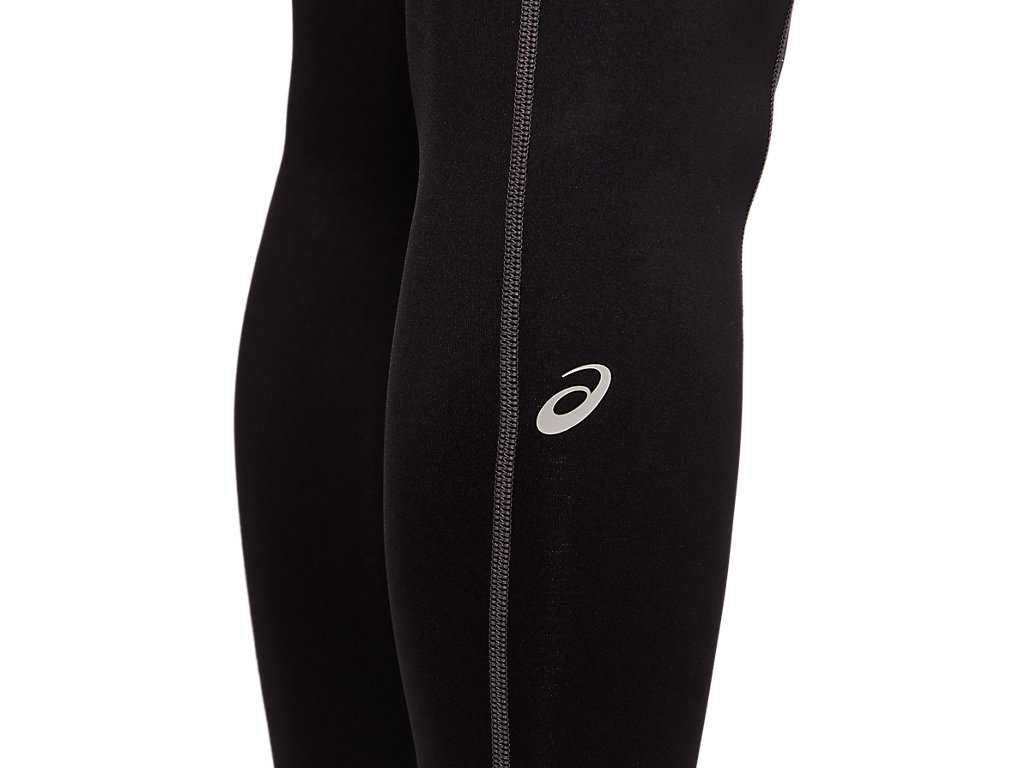 Legginsy Damskie Asics Thermopolis Czarne Jasny Szare | 49356-HUDK