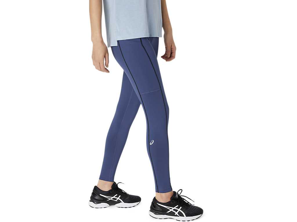 Legginsy Damskie Asics Thermopolis Niebieskie Czarne | 30914-SWRE