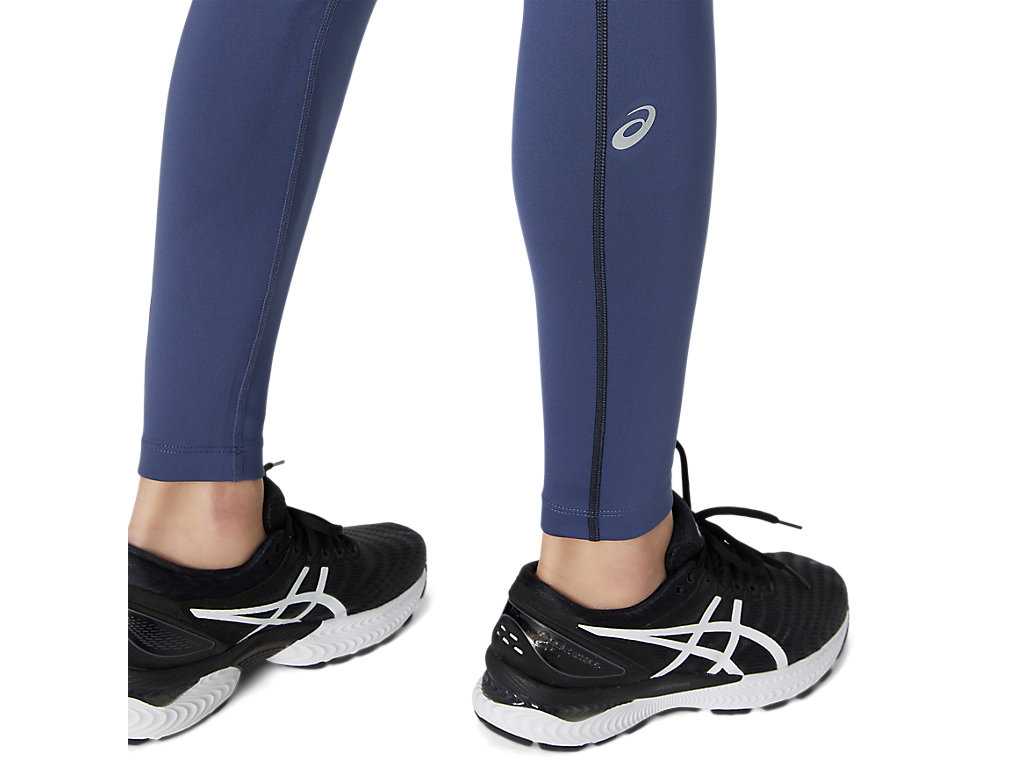 Legginsy Damskie Asics Thermopolis Niebieskie Czarne | 30914-SWRE