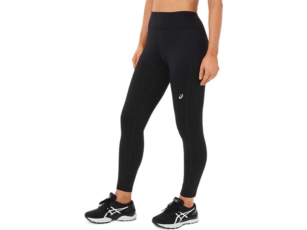 Legginsy Damskie Asics Thermopolis Zimowe Czarne Czarne | 82495-TIUO