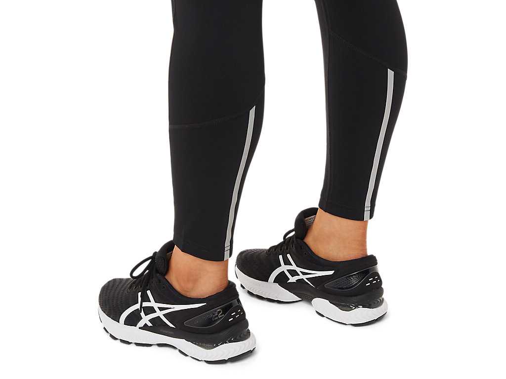 Legginsy Damskie Asics Thermopolis Zimowe Czarne Czarne | 82495-TIUO