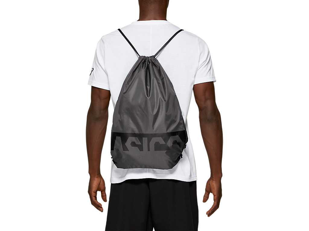 Plecaki Męskie Asics Drawstring Ciemny Szare Czarne | 13690-PJNU