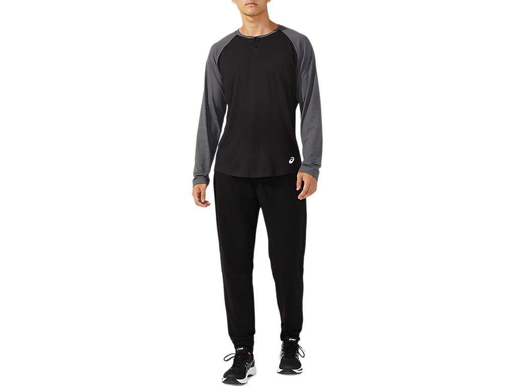 Spodnie Męskie Asics Performance Fleece Czarne | 49307-RQCB