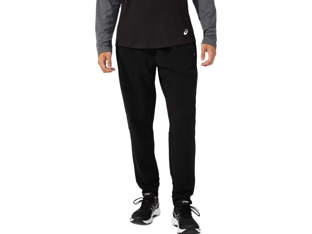 Spodnie Męskie Asics Performance Fleece Czarne | 49307-RQCB